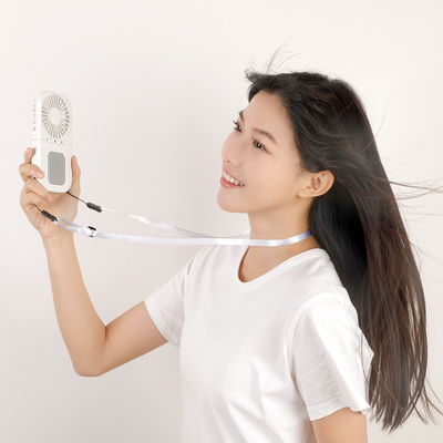 Português Portavel Ventilador de mão pequeno USB Carregamento Desktop dobrável Ventilador de pescoço pendurado