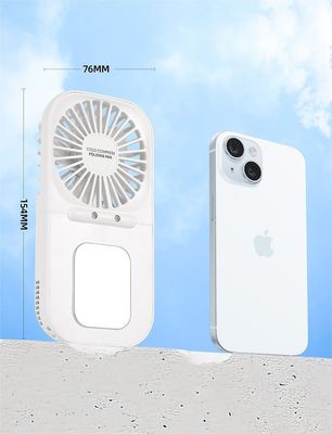 Português Portavel Ventilador de mão pequeno USB Carregamento Desktop dobrável Ventilador de pescoço pendurado