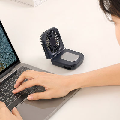 Português Portavel Ventilador de mão pequeno USB Carregamento Desktop dobrável Ventilador de pescoço pendurado