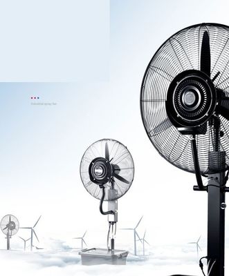 Ventilador Elétrico Industrial Humidificador de Chão Frio de Ar Ventilador de Neblina de Água de Spray