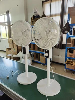 Ventilador automático de circulação da cabeça de agitação 12 polegadas LED Display Ventilador de refrigeração vertical do chão