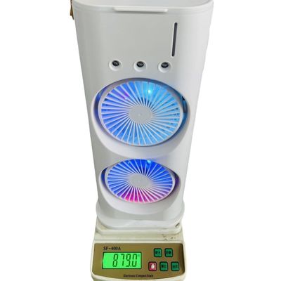 Ventilador de pulverização de cabeça dupla Ar condicionado de refrigeração de humidificação para arrefecimento de escritório