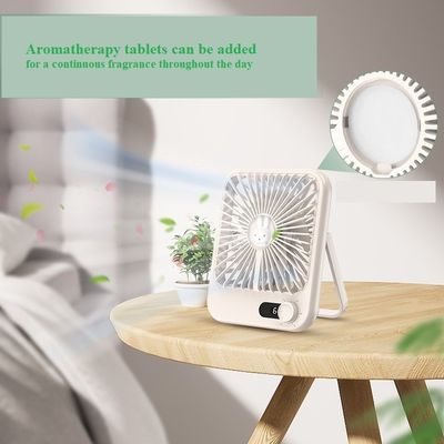 Mini ventilador de arrefecimento portátil para escritório casa recarregável pequena mesa pessoal dobrável