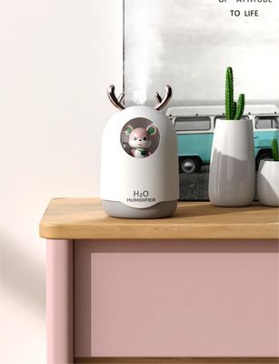 Equipamento de condicionamento urso de estimação fofinho Mini umidificador para quarto capacidade controlada por aplicativo 0,5L