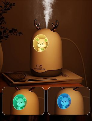 Equipamento de condicionamento urso de estimação fofinho Mini umidificador para quarto capacidade controlada por aplicativo 0,5L