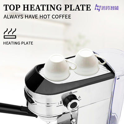 Máquina de café Espresso elétrica portátil feita de aço inoxidável para casa e escritório