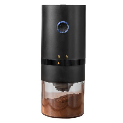 Moinho de café elétrico de plástico ABS para casa e escritório com função de ciclo de limpeza