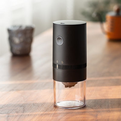Moinho de café elétrico de plástico ABS para casa e escritório com função de ciclo de limpeza