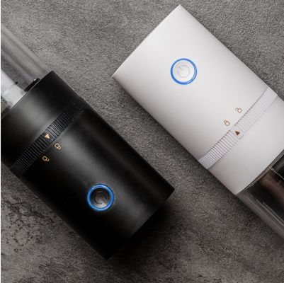 Máquina elétrica de moagem de grãos de café com ciclo de limpeza e portátil recarregável USB