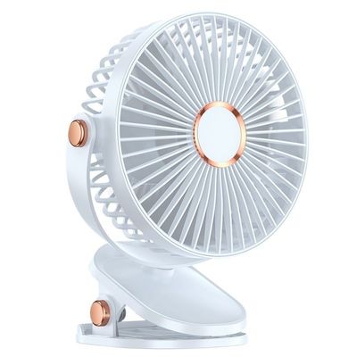 Ventiladores portáteis recarregáveis USB de 6 polegadas com luz noturna 720 Ventilador de clipe pessoal giratório para escritório em casa