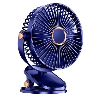 Ventiladores portáteis recarregáveis USB de 6 polegadas com luz noturna 720 Ventilador de clipe pessoal giratório para escritório em casa