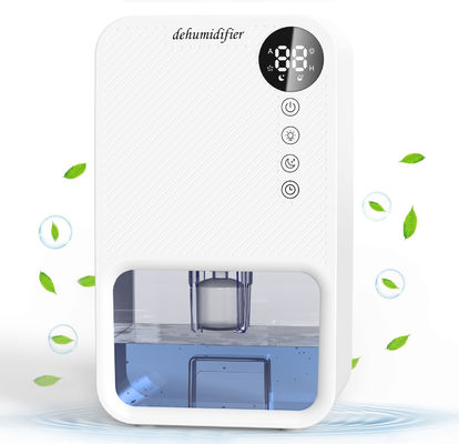 Desumidificador Mini Inteligente com tanque de água de 1100 ml e 7 luzes coloridas para conforto doméstico