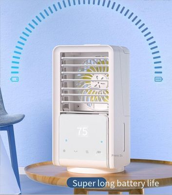 Refrigerador de ar recarregável portátil Ventilador de arrefecimento de mesa silencioso para escritório exterior interior