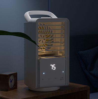 Refrigerador de ar recarregável portátil Ventilador de arrefecimento de mesa silencioso para escritório exterior interior