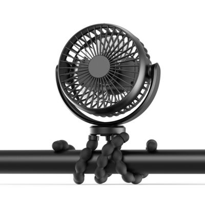 Não há controle remoto Carrinho de bebê portátil para o exterior Recarregável 5200mAh USB Octopus Fan