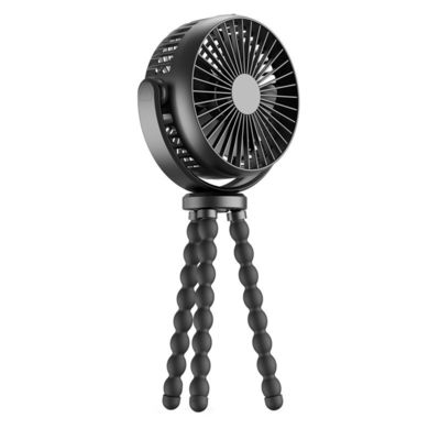 Não há controle remoto Carrinho de bebê portátil para o exterior Recarregável 5200mAh USB Octopus Fan