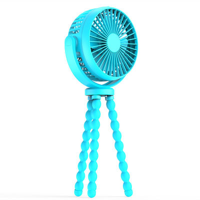 Não há controle remoto Carrinho de bebê portátil para o exterior Recarregável 5200mAh USB Octopus Fan