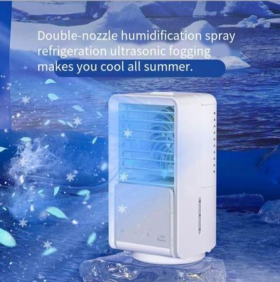 Refrigerador de ar por evaporação portátil para escritório de quarto 3 modos de vento baixo / médio / alto alimentado por USB