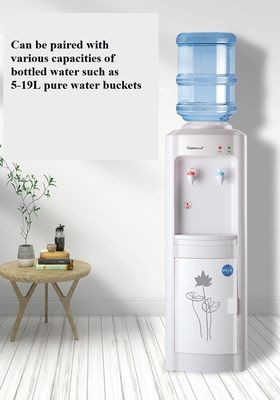 Dispensador vertical de água potável de fonte de energia elétrica com função controlada por aplicação