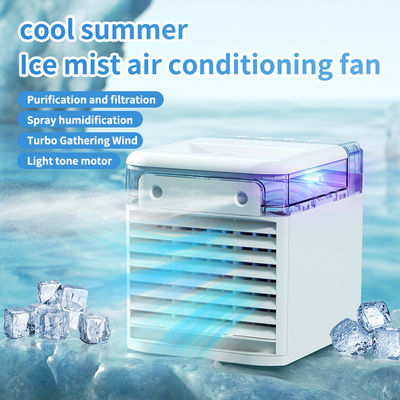Ventilador de refrigeração por água USB portátil Mini Ventilador de refrigeração por ar para casa e escritório