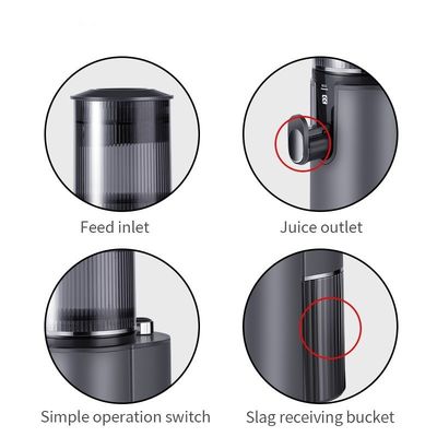Máquina de extração de suco de frutas e vegetais original, prensada a frio, de pressão lenta, sem controle de aplicação