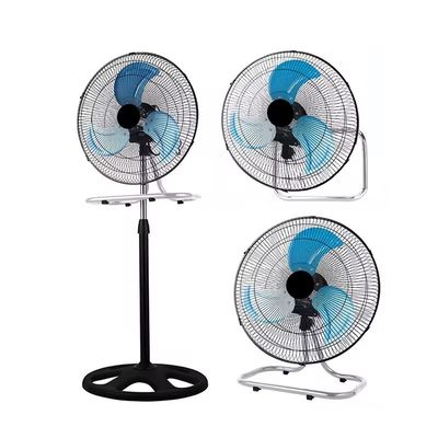 NO Ventilador industrial de 18 polegadas controlado por aplicativo, pedestal de lâmina de metal 3 em 1