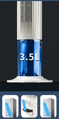 Ventilador de torre de refrigeração portátil TUYA Controle de dupla camada Design 33 * 33 * 120cm Dimensões