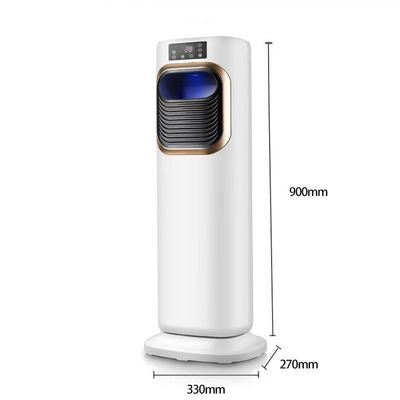 Ventilador de ar-condicionado refrigerado a água para uso doméstico com dupla função de aquecimento e frio