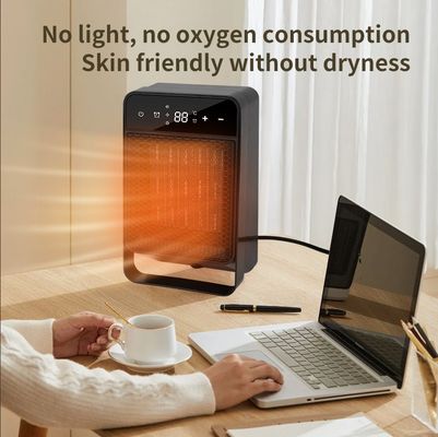 Aquecedores elétricos portáteis para casa de inverno 1100G aquecimento rápido com ecrã LCD touch remoto