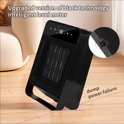 Aquecedores elétricos portáteis para casa de inverno 1100G aquecimento rápido com ecrã LCD touch remoto