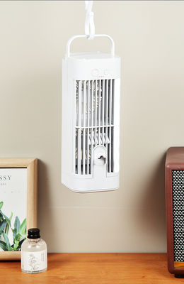 Ventilador de ar frio portátil de escritório com luz noturna e altura ajustável