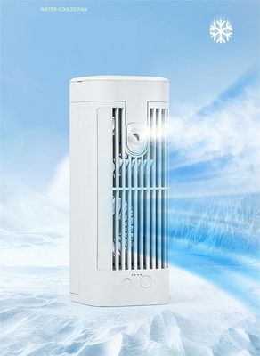 Ventilador de ar frio portátil de escritório com luz noturna e altura ajustável