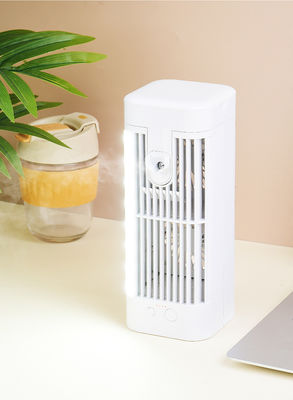 Ventilador de ar frio portátil de escritório com luz noturna e altura ajustável