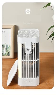 Ventiladores de mesa de hotel Ventilador de água de refrigeração de pulverização de ar condicionado com USB Mini Air Cooler