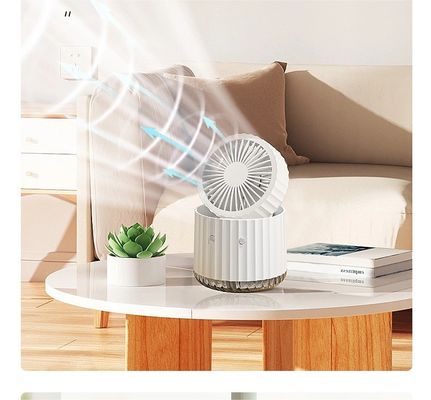 Ventilador de resfriamento de escritório ultra-silencioso para escritório e dormitório 1000mAh / 1200mAh Capacidade da bateria