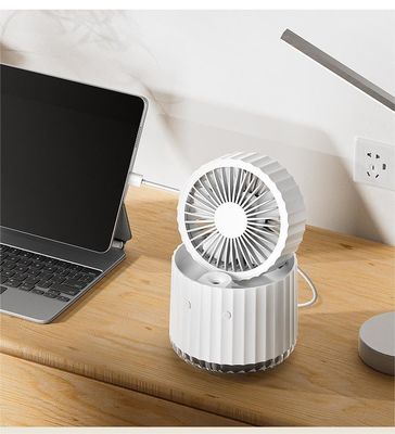 Ventilador de resfriamento de escritório ultra-silencioso para escritório e dormitório 1000mAh / 1200mAh Capacidade da bateria