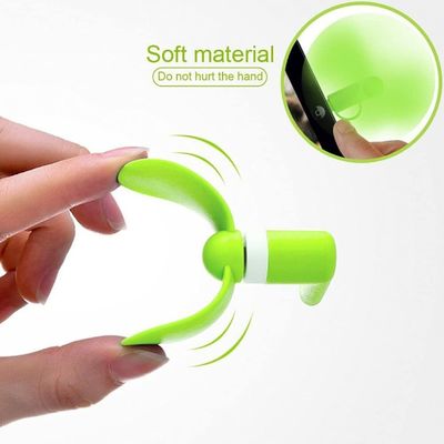 Logotipo personalizado Telefone móvel portátil 3 em 1 USB Tipo C Frio em jejum Mini ventilador para 15g