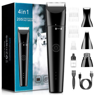 20*10*6.2cm 4 em 1 Kit de limpeza elétrico recarregável USB para cães e gatos