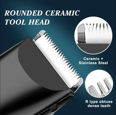 20*10*6.2cm 4 em 1 Kit de limpeza elétrico recarregável USB para cães e gatos