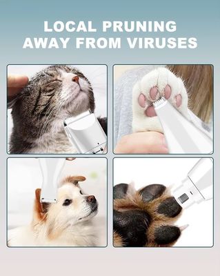 20*10*6.2cm 4 em 1 Kit de limpeza elétrico recarregável USB para cães e gatos