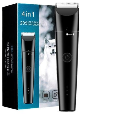 4 em 1 Pet Professional Grooming Set Cortador de cabelo e barbeador elétrico para uso doméstico