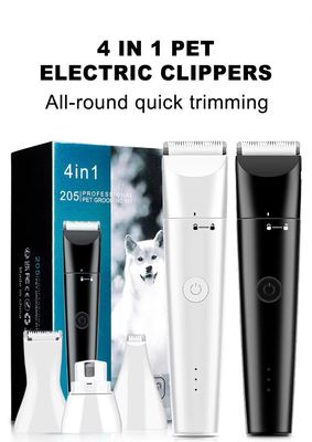 4 em 1 Pet Professional Grooming Set Cortador de cabelo e barbeador elétrico para uso doméstico