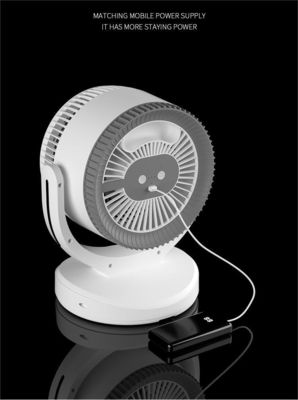 Ventilador de convecção por turbina de escritório de 360° para instalação na mesa doméstica