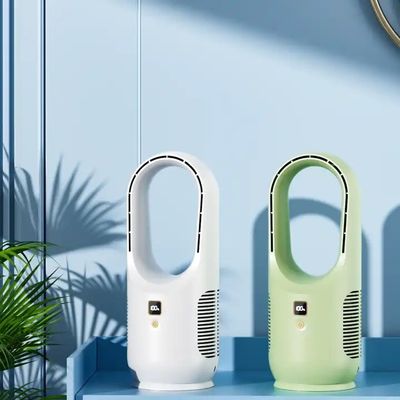 Ventilador de refrigeração sem lâmina Ventilador pessoal de escritório portátil Ventilador de escritório pequeno recarregável para escritório