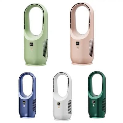 Ventilador de refrigeração sem lâmina Ventilador pessoal de escritório portátil Ventilador de escritório pequeno recarregável para escritório