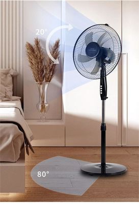 Dispositivo de ventilação de ar frio de 16 polegadas Ventilador de chão de vento grande para instalação no chão do hotel