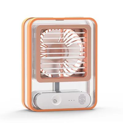 USB Recarregável 420g Stand de mesa de escritório Air Cooler Climatizador com luz LED