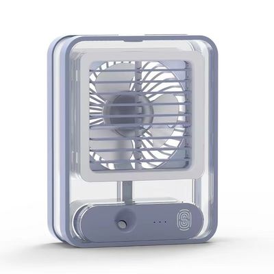 USB Recarregável 420g Stand de mesa de escritório Air Cooler Climatizador com luz LED