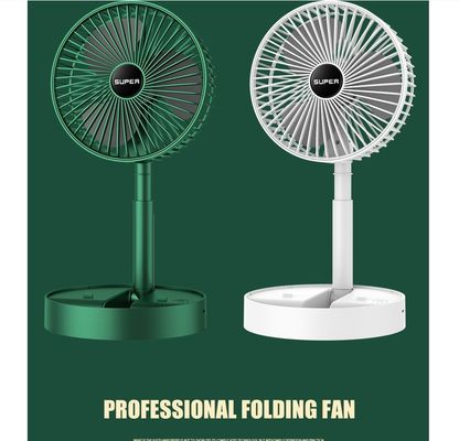 Ventilador escalável de escritório de carregamento Ventilador elétrico portátil de escritório de plástico branco verde