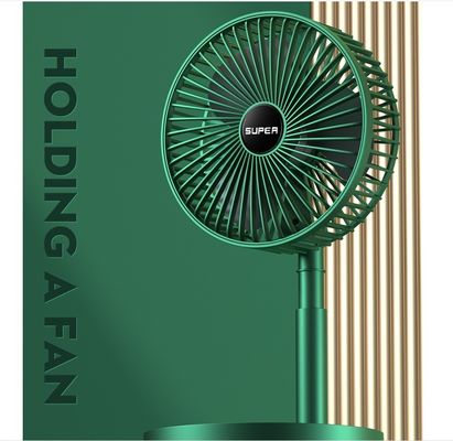Desktop Office USB Carregamento dobrável Ventilador Telescópico Mini Ventilador Elétrico Portátil Plástico
